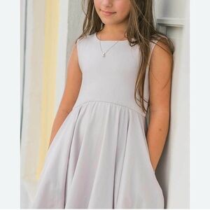 omi jo well dressed wolf magic tunic dress girls 5 lilac gray nwt flawed Twirl